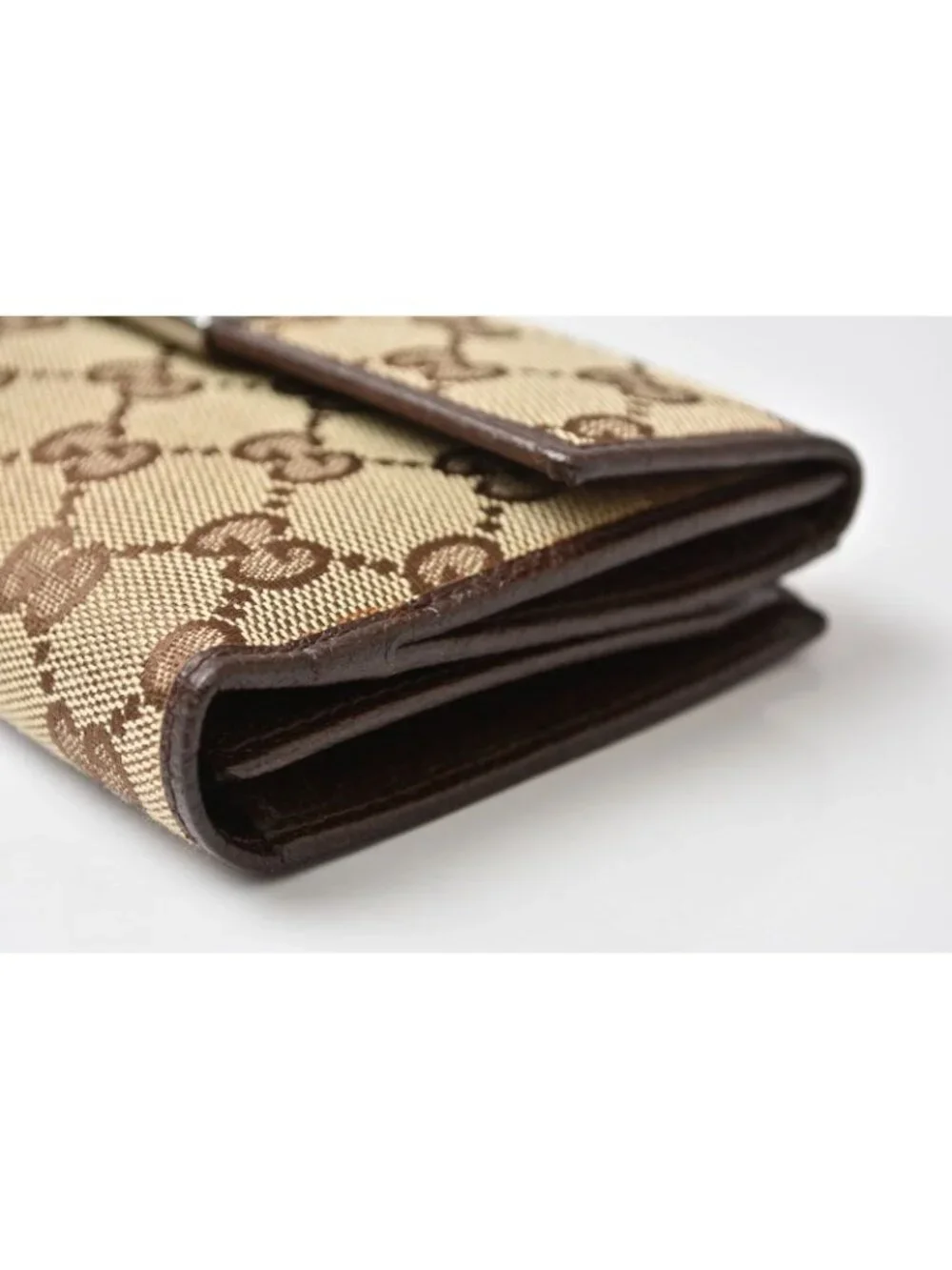 Gucci Wallet GG Canvas Brown Beige